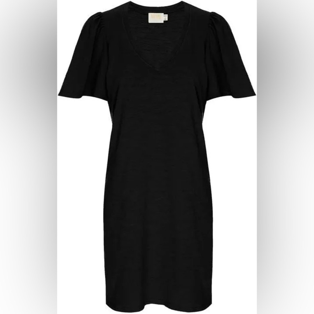 Nation LTD Mallory Black Dress with Flutter Sleeves Small